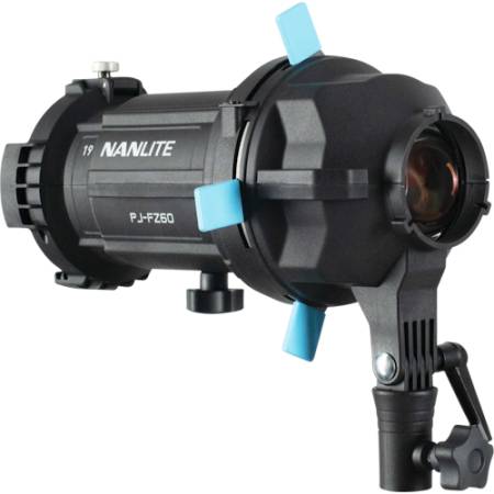Nanlite Forza 60CR + PJ-FMM - zestaw, lampa LED, RGBLAC, 1800-20000K + strumienica optyczna - strumienica optyczna